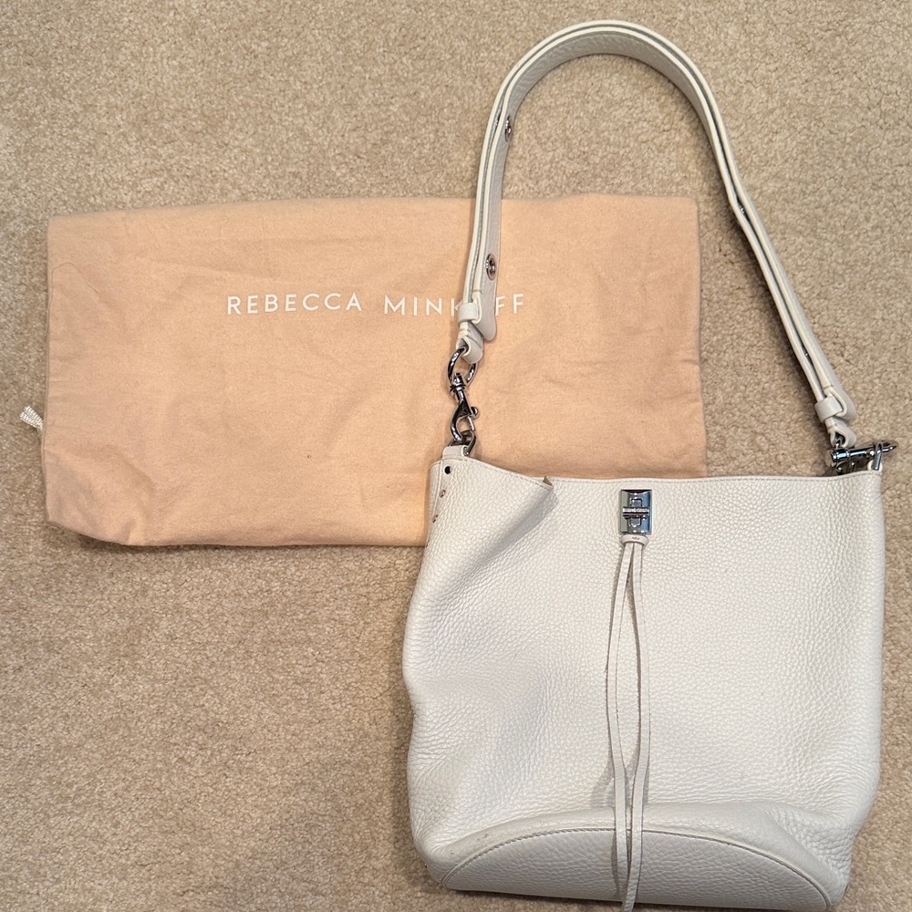 Rebecca Minkoff White Leather Shoulder Bag